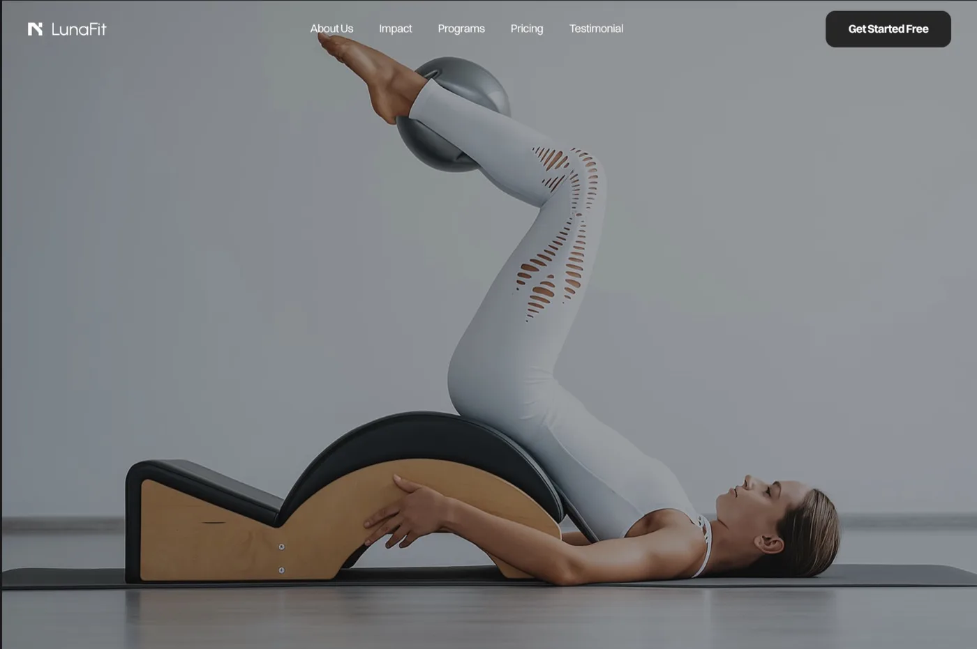 LunaFit demo site built with Oryn